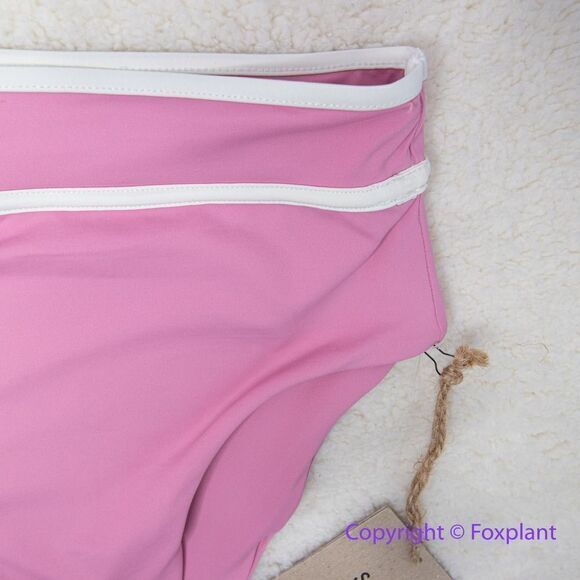 NEW Stone Fox Swim Juniper high waisted bikini bottoms, pink, size XS - Picture 4 of 8